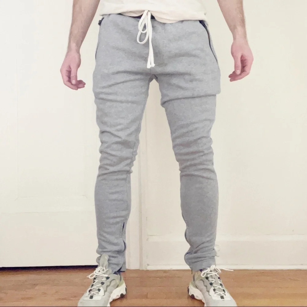 Fear of God FOG Essentials Drawstring Sweatpants Slim Fit Gray Men’s Medium